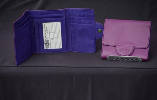 Trixie Trifold- Purple-leather